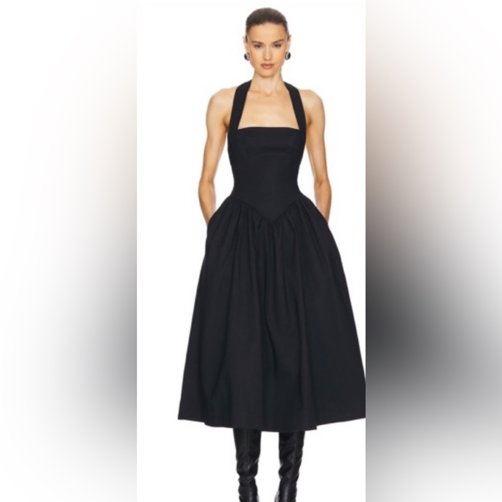 Helsa Strapless Black Dress-never been worn-size: small